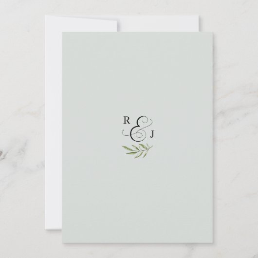 IRINA Soirée Mariage Réception Invitation (Dos)