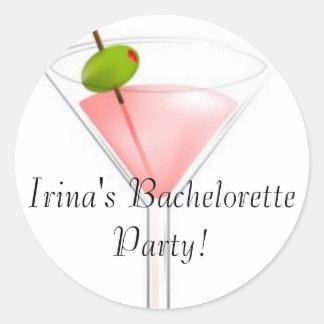 Irina's Bachelorette Party. Ronde Sticker