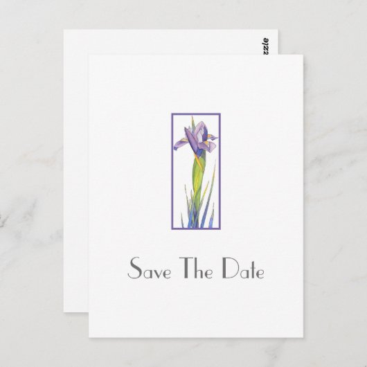 Iris 2-briefkaart briefkaart (Voorkant / Achterkant)