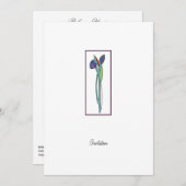 Iris 2 en verre souillé   - invitation de CP (Devant / Derrière)