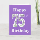 Iris 75e carte d'anniversaire (Devant)