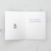 Iris 75th Birthday Kaart (Binnen)