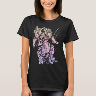 Iris Art numérique Sketch Transparence Tshirt