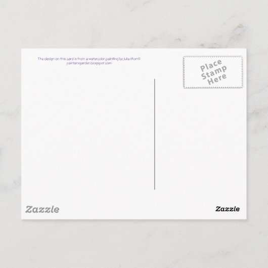 Iris bedankt Briefkaart (Achterkant)