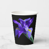 Iris bedrukte papieren beker (Voorkant)