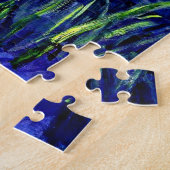 Iris, beroemd schilderij van Monet Legpuzzel (Zijkant)