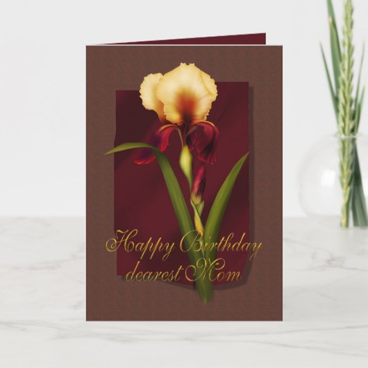 Iris Birthday Kaart (Voorkant)