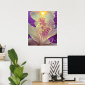 Iris bloeien in de zon poster (Thuiskantoor)