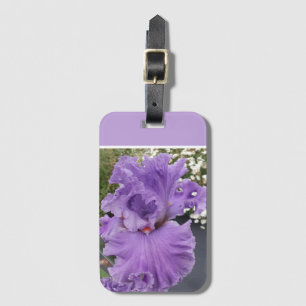 Iris Bloem Bloemen Paars Lavendel Sering Schort Bagagelabel