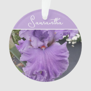 Iris Bloem Bloemen Paars Lavendel Sering Schort Ornament