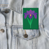Iris Bloem Button (Insitu)