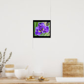 Iris Bloem Foto Poster (Keuken)