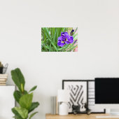 Iris Bloem Foto Poster (Thuiskantoor)