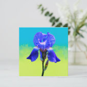 Iris bloem kaart (Staand voorkant)