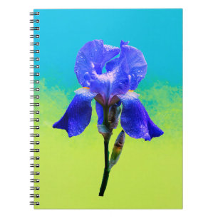Iris bloem notitieboek
