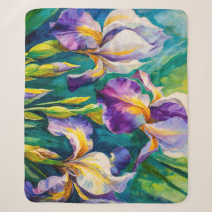 Iris Bloem Sherpa Deken