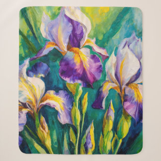 Iris Bloem Sherpa Deken