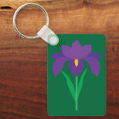 Iris Bloem Sleutelhanger (Voorkant)
