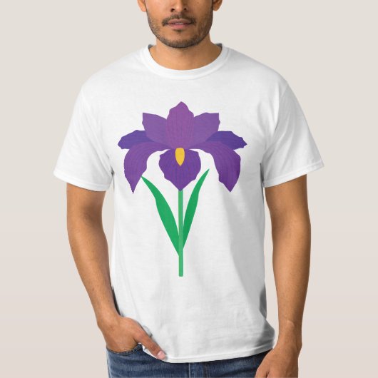 Iris Bloem T-shirt (Voorkant)
