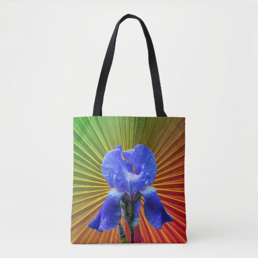 Iris bloem vreugde draagtas (Voorkant)