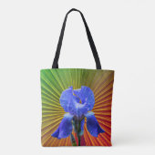 Iris bloem vreugde draagtas (Achterkant)