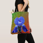 Iris bloem vreugde draagtas (Dichtbij)