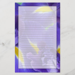 Iris bloemen briefpapier