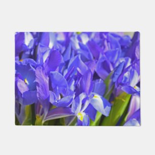 Iris bloemen deurmat