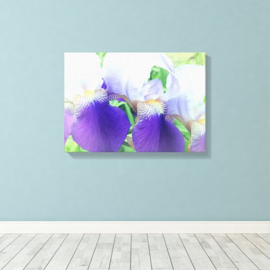 Iris Bloemen Fotografie Canvas Print (Insitu (Houten vloer))