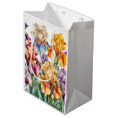 Iris bloemen medium cadeauzakje (Voorkant Gekanteld)