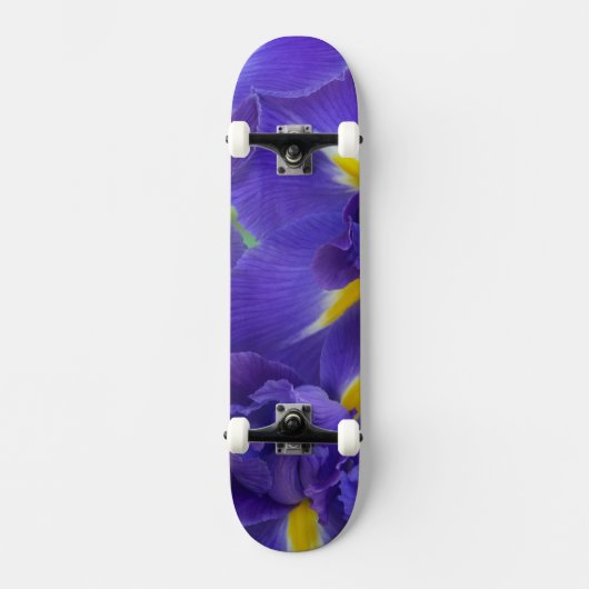 Iris bloemen skateboard (Voorkant)