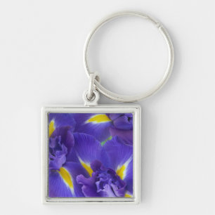 Iris bloemen sleutelhanger