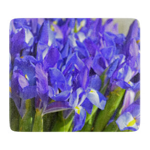 Iris bloemen snijplank