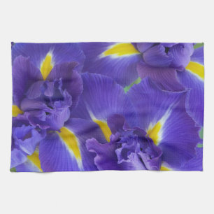 Iris bloemen theedoek
