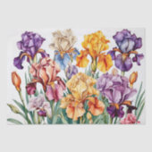 Iris bloemen tissuepapier (Voorkant)