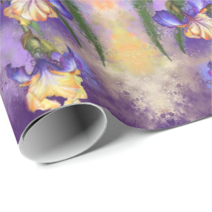 Iris Bloemen Wrapping Papier Irisen