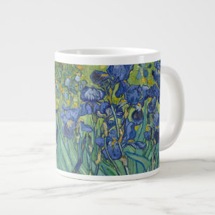 Iris, bloemenschilderij in olieverf, Vincent Van G Extra Grote Beker