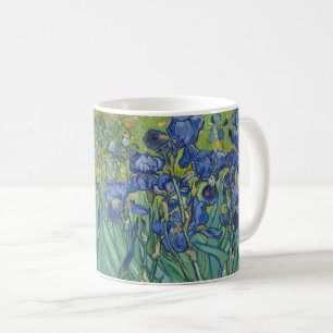 Iris, bloemenschilderij in olieverf, Vincent Van G Koffiemok