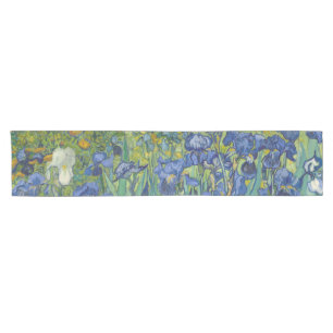 Iris, bloemenschilderij in olieverf, Vincent Van G Korte Tafelloper