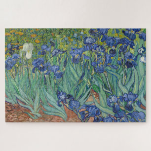 Iris, bloemenschilderij in olieverf, Vincent Van G Legpuzzel