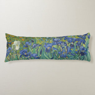 Iris, bloemenschilderij in olieverf, Vincent Van G Lichaamskussen