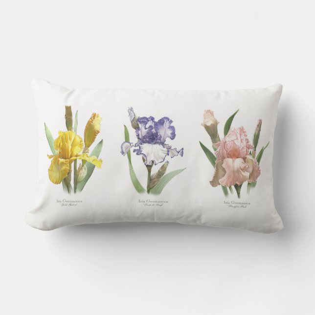 Iris Bloementuin Kussen (Voorkant)