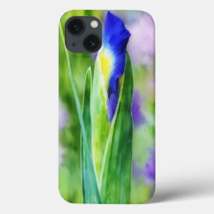 Iris Bloemknop Abstracte Stijl Kunst Phonehoesje iPhone 13 Hoesje