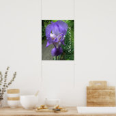 Iris-blokfoto Poster (Keuken)