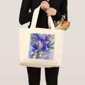 Iris Bouquet Sac fourre-tout de peinture à fleurs (Devant (produit))