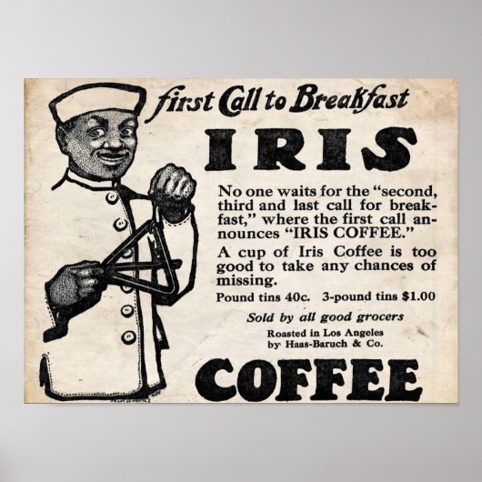 Iris Brand koffie afdrukken Poster (Voorkant)