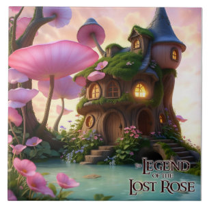 Iris Buttergrow's Fairy House keramische Tegel Tegeltje