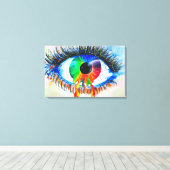 Iris Canvas Afdruk (Insitu (Houten vloer))