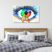 Iris Canvas Afdruk (Insitu (Slaapkamer))