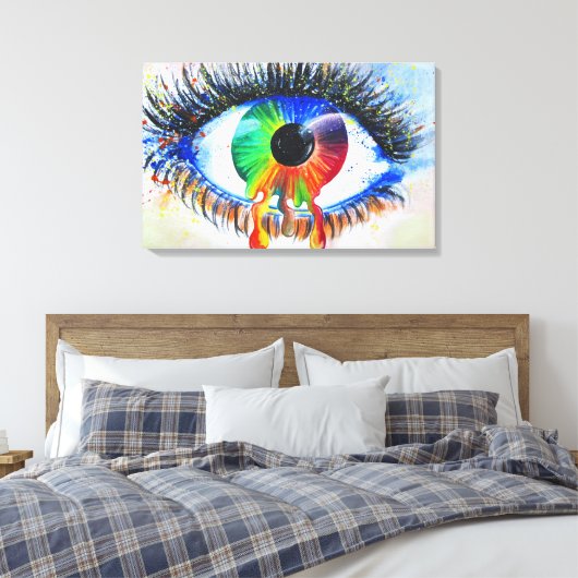 Iris Canvas Afdruk (Insitu (Slaapkamer))